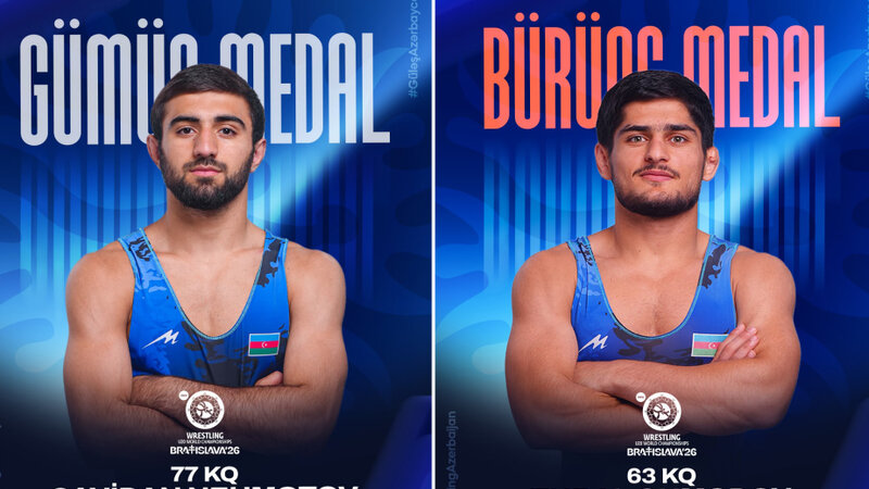 Azərbaycan güləşçiləri dünya çempionatına iki medalla start veriblər