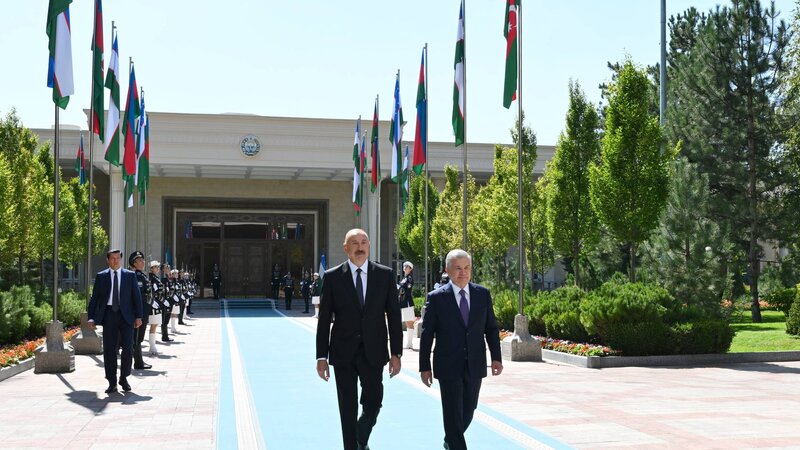 Daşkənddə Prezident İlham Əliyevin rəsmi qarşılanma mərasimi oldu