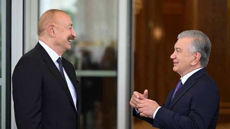 Şavkat Mirziyoyev İlham Əliyevin Özbəkistana səfəri ilə bağlı paylaşım etdi