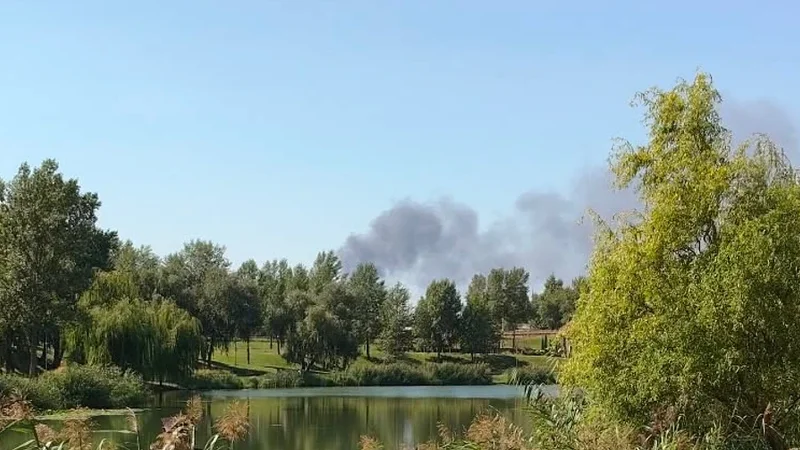 Kiyevdə parka dron qalıqları düşdü, ölən var