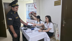 Fövqəladə Hallar Nazirliyində qanvermə aksiyası keçirilib -