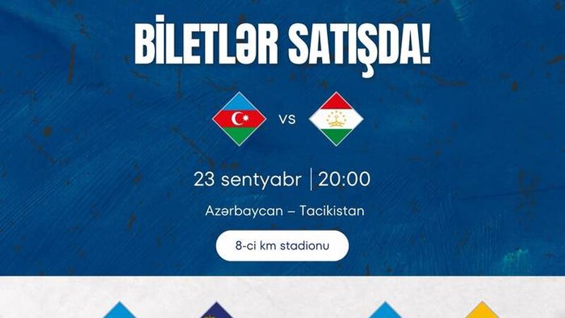Azərbaycan millisinin oyunlarının biletləri satışa çıxarıldı
