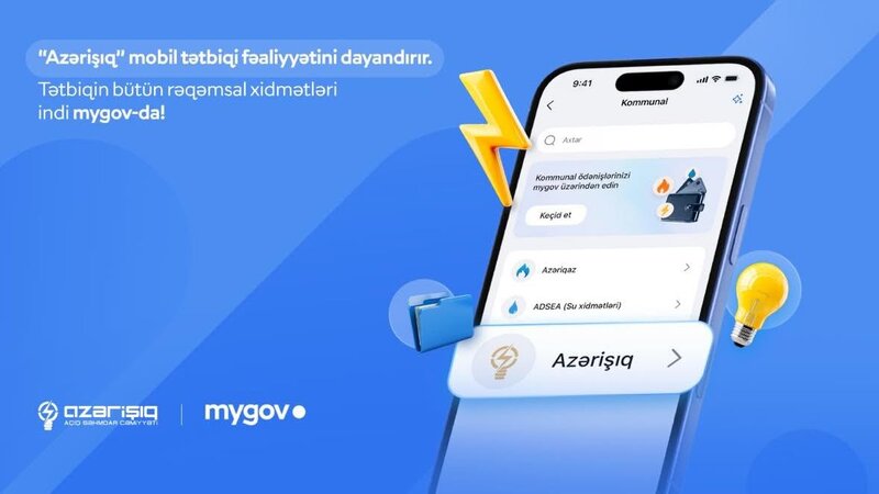 “Azərişıq” ASC-nin rəqəmsal xidmətləri “mygov” platformasına inteqrasiya edilir