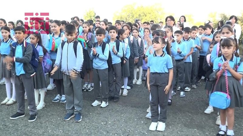 Xocalının Təzəbinə kəndində 34 ildən sonra ilk dərs günü başlayıb -