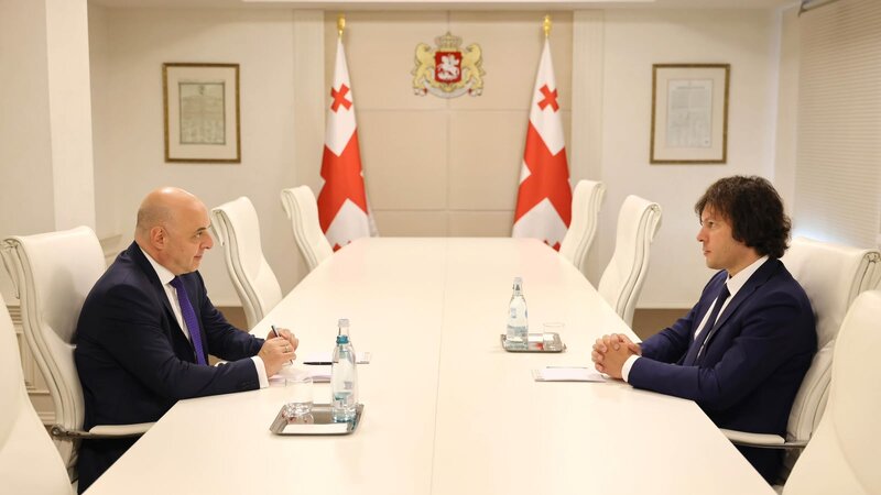 Kobaxidze Gürcüstanın Azərbaycana yeni təyin olunmuş səfiri ilə görüşdü