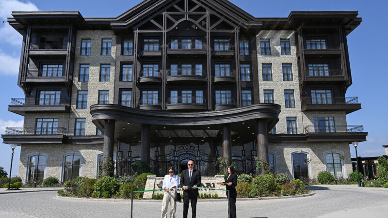 Prezident Şamaxıda “Meysari Grand Hotel & SPA” kompleksinin açılışında iştirak etdi - YENİLƏNDİ