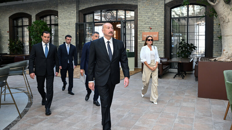 Prezident Şamaxıda “Meysari Grand Hotel & SPA” kompleksinin açılışında iştirak etdi - YENİLƏNDİ