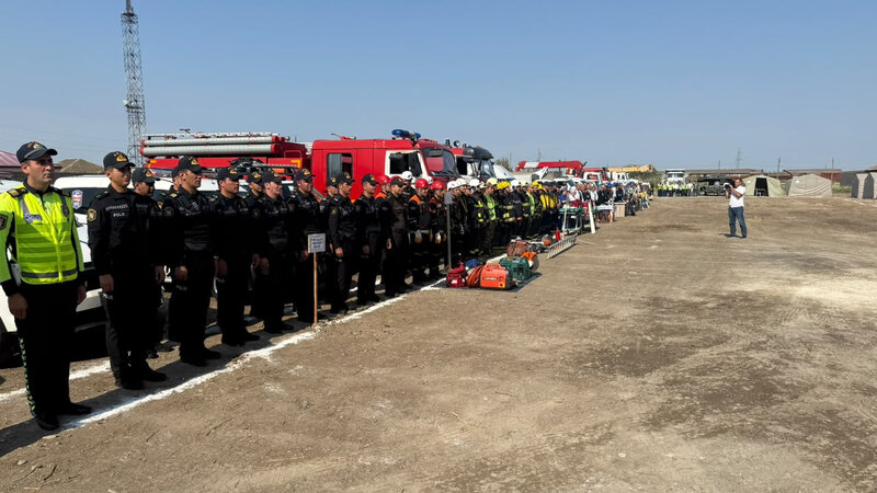 FHN-in Muğan Regional Mərkəzi kompleks mülki müdafiə təlimi keçirdi
