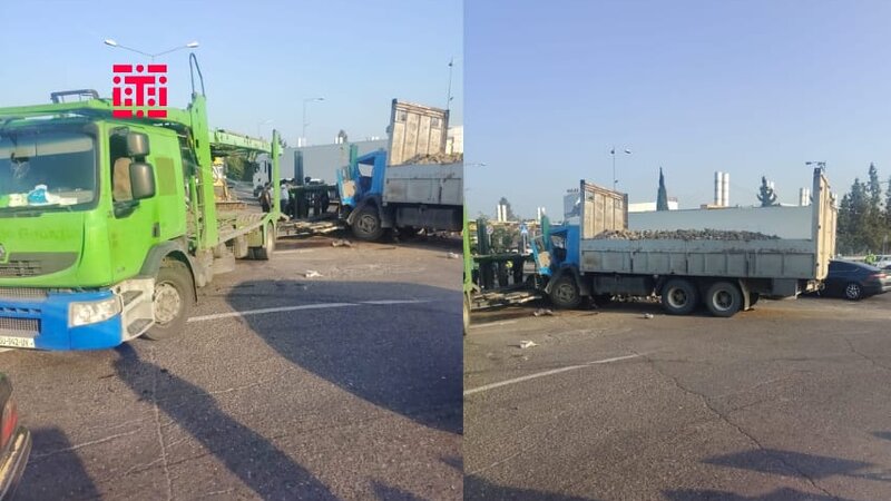 Yevlax avtovağzalının qarşısında yol qəzası baş verib
