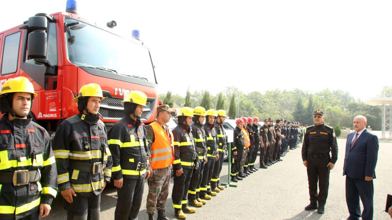 FHN-in Qarabağ Regional Mərkəzi nümunəvi mülki müdafiə məşqi keçirdi -