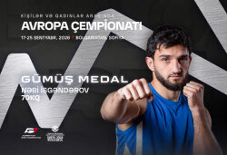 Azərbaycan boksçusu Avropa çempionatında gümüş medal qazandı
