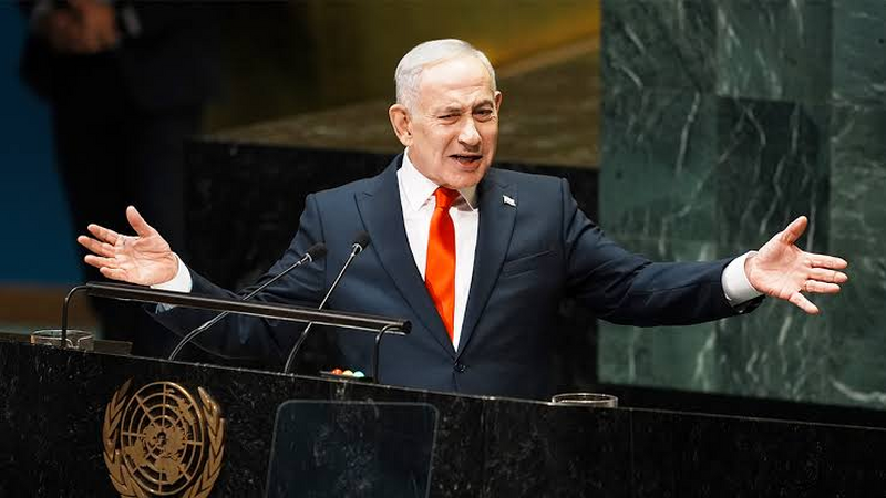 Azərbaycanlı diplomatın davranışı İsraildə gündəm oldu: Netanyahu çıxış edərkən... - FOTO