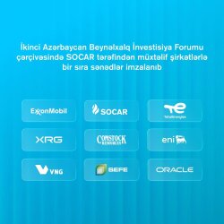 SOCAR tərəfindən müxtəlif şirkətlərlə bir sıra sənədlər imzalanıb