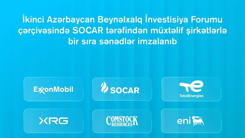 SOCAR tərəfindən müxtəlif şirkətlərlə bir sıra sənədlər imzalanıb