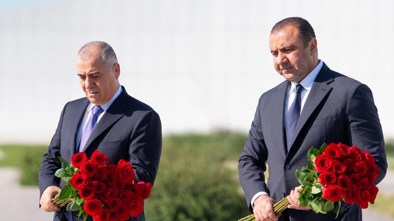 Əli Nağıyev və Orxan Sultanov Zəfər parkını ziyarət etdi