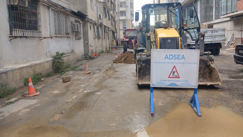 Yasamalda su xəttində qəza baş verib