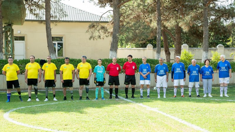 Ahıllarla müharibə ilə əlaqədar əlilliyi olan şəxslər arasında futbol yarışı keçirildi