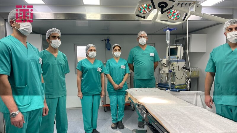 Media nümayəndələri Xocavənddə mobil səhra hospitalı ilə tanış olublar -