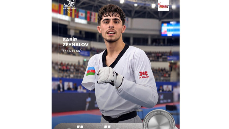 Azərbaycan parataekvondoçusu Paris Qran-Prisində gümüş medal qazandı