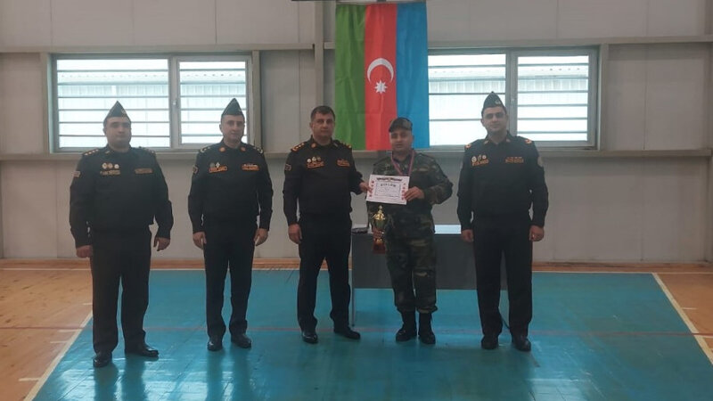FHN-in Mülki müdafiə qoşunlarında voleybol yarışı keçirildi -