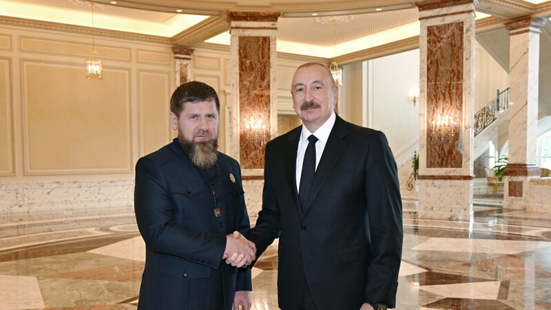 Prezident İlham Əliyev Ramzan Kadırovu qəbul edib - YENİLƏNDİ/FOTO