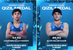 Azərbaycan güləşçiləri Rusiyada çempion oldular