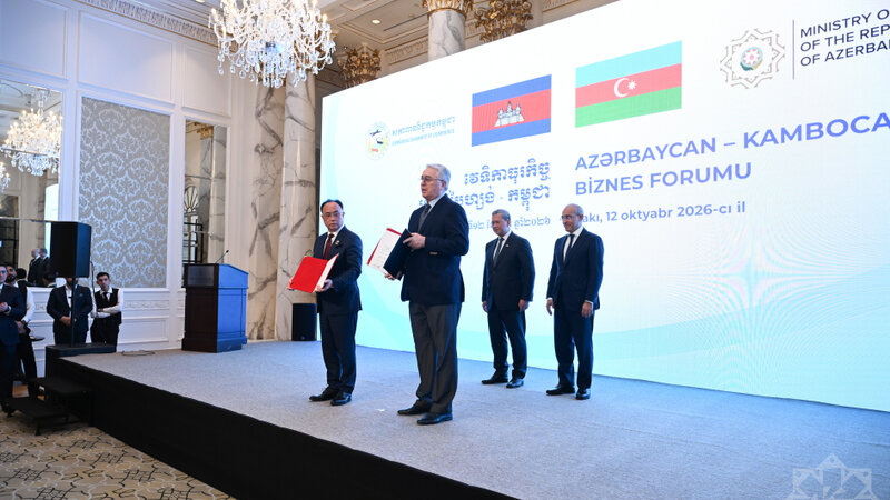 Azərbaycan və Kamboca arasında sənədlərin mübadiləsi mərasimi keçirilib