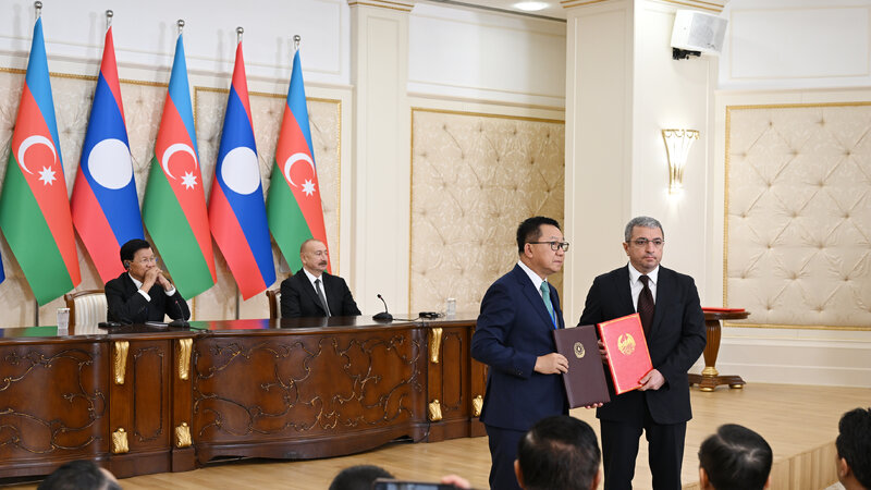 Azərbaycan ilə Laos arasında Birgə Bəyanat qəbul olundu və sənədlər mübadilə edildi