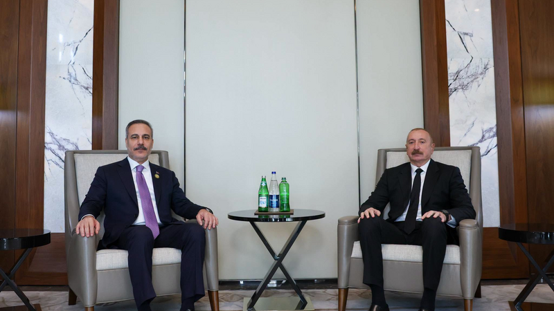 İlham Əliyev Hakan Fidanı qəbul etdi -