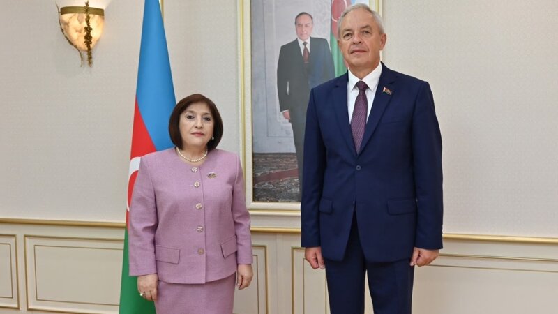 Sahibə Qafarova Belarus Milli Assambleyası Nümayəndələr Palatasının sədri ilə görüşdü