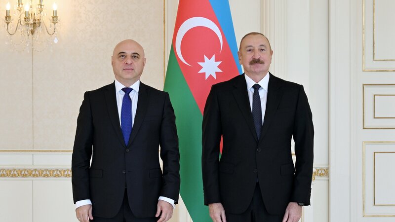 Prezident Gürcüstanın ölkəmizdə yeni təyin olunmuş səfirini qəbul etdi