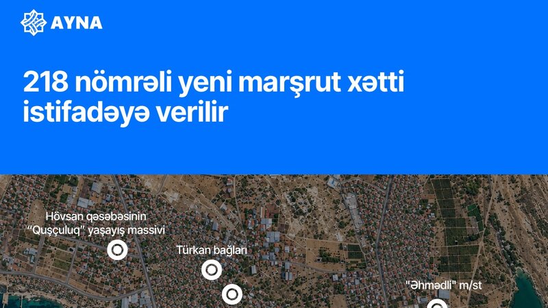 Bakıda yeni marşrut xətti istifadəyə veriləcək