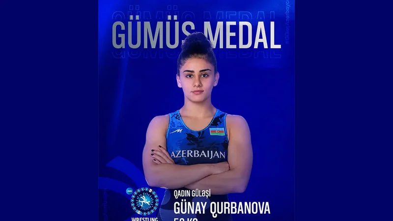 Günay Qurbanova dünya çempionatının gümüş medalını qazandı