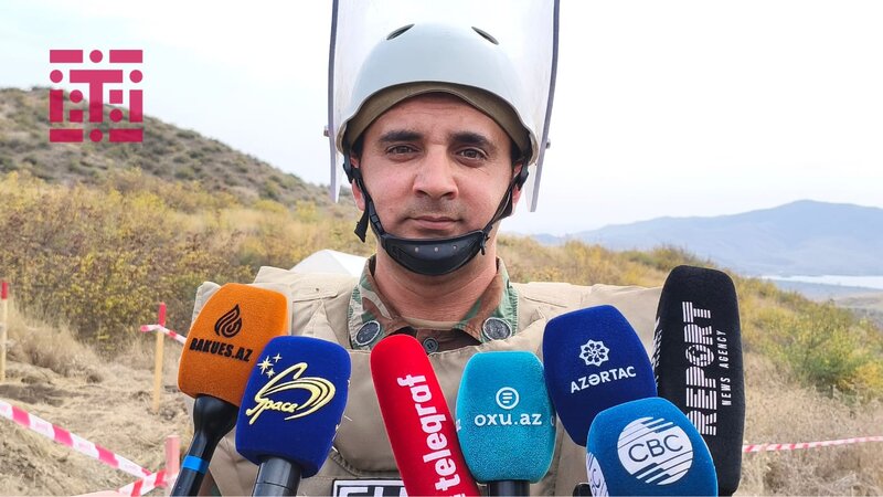 Azad olunmuş ərazilərdə minatəmizləmədə təlim keçmiş itlərdən istifadə olunur