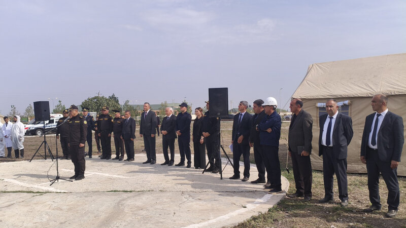 FHN-in Qarabağ Regional Mərkəzi Füzuli rayonunda kompleks mülki müdafiə təlimi təşkil etdi -
