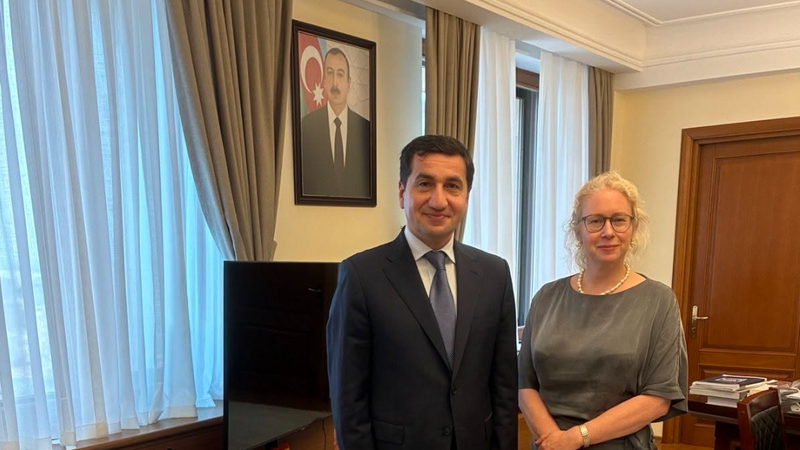 Hikmət Hacıyev İsveçin Azərbaycandakı səfiri ilə görüşdü