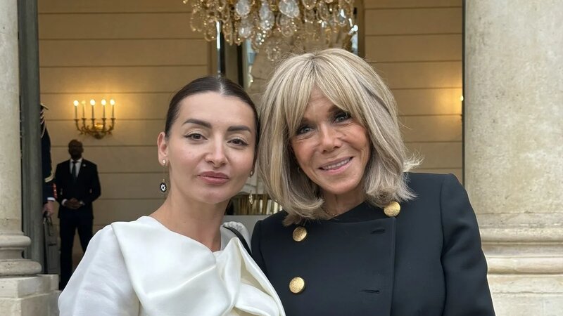 Leyla Abdullayeva Bricit Makronun qatıldığı mərasimdə iştirak edib