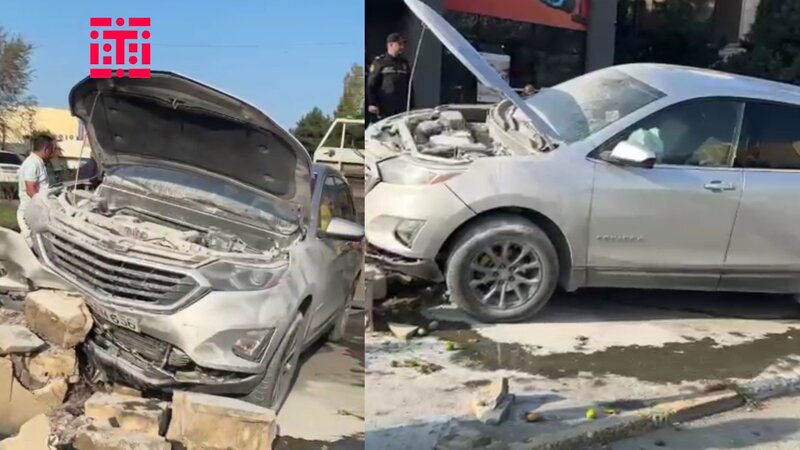 Sumqayıtda avtomobil piyadaları vurdu, sonra alovlandı