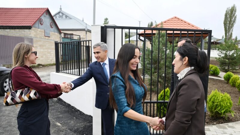 Şamaxının Göylər kəndində körpələr evi-uşaq bağçası istifadəyə verildi