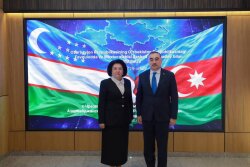Rəşad Məmmədov Özbəkistan Ali Məhkəməsinin sədri ilə görüşdü