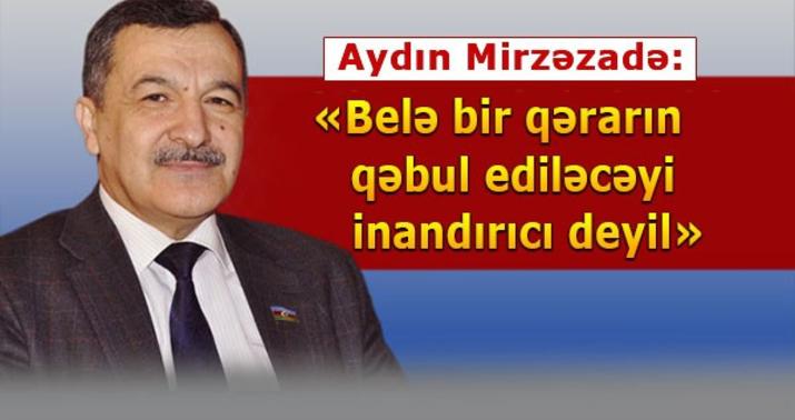 Konqresmenin layihəsi etiraz doğurdu