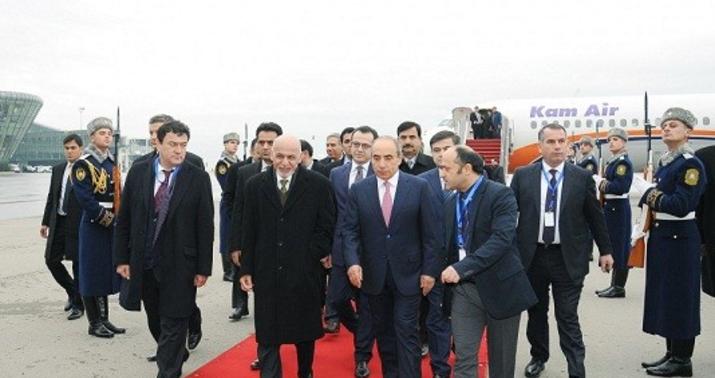Əfqanıstan Prezidenti Azərbaycana səfərə gəlib - FOTO