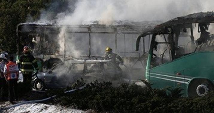 İsrail polisi  -  Avtobusdakı partlayış terror aktıdır