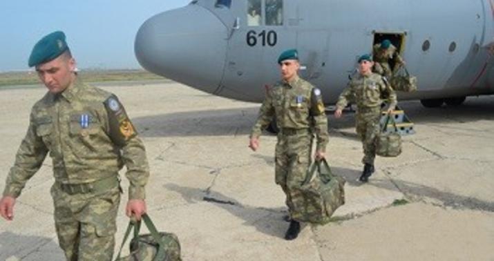 Əfqanıstandakı sülhməramlılarımızın bir qrupu qayıtdı - FOTO