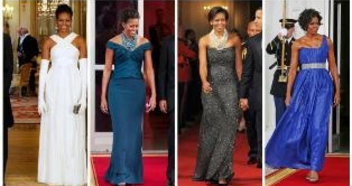 Mişel Obamanın ən dəbli libasları - FOTOLAR