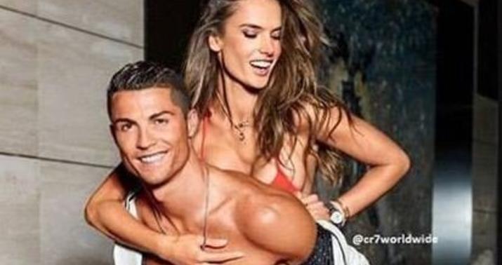 Ronaldo tanınmış modellə birlikdə - FOTOLAR