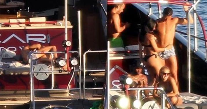 Ronaldonun yaxtada romantik anları - FOTOLAR