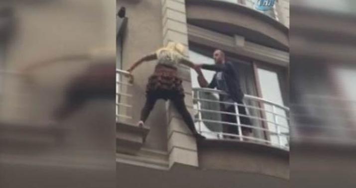 Ərinin işgəncəsinə dözməyən qadın belə qaçdı  - VİDEO
