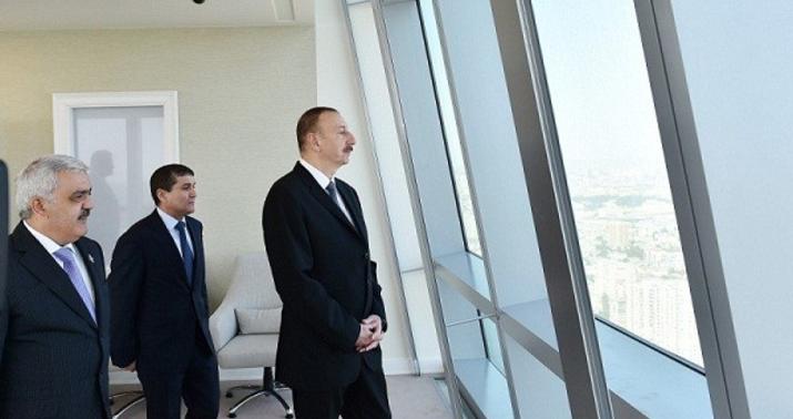 Prezident SOCAR-ın yeni inzibati binasının açılışında iştirak etdi - FOTOLAR