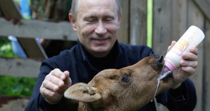 Putinin qeyri-adi FOTOLARI